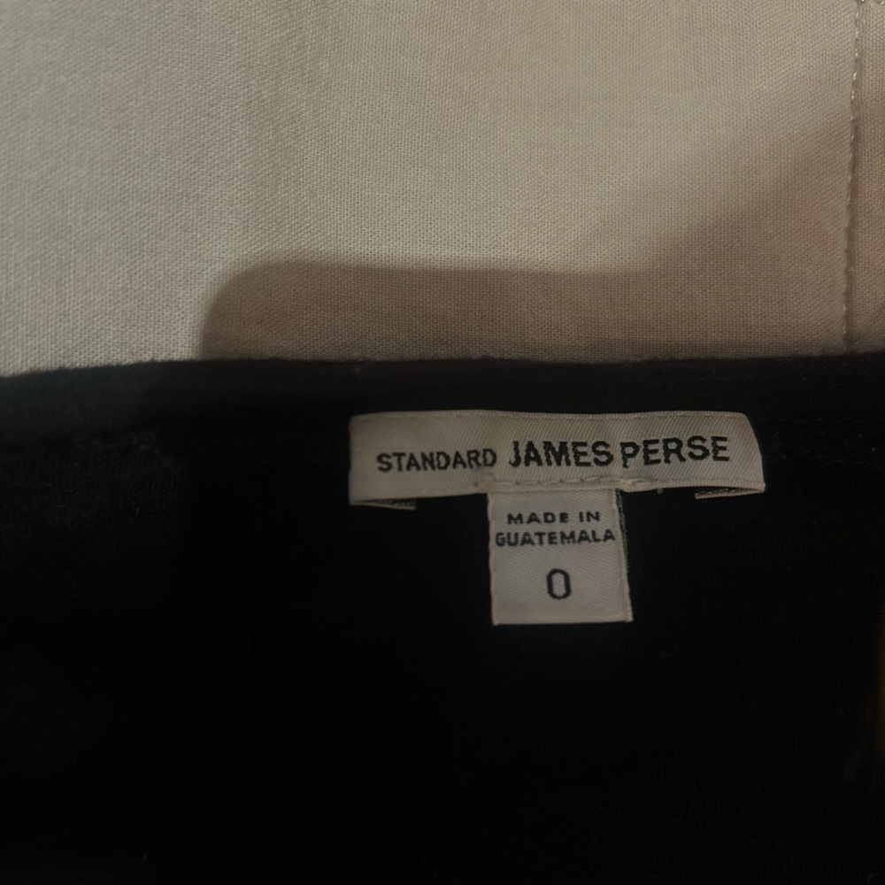 James Perse Black Short Sleeve Tee